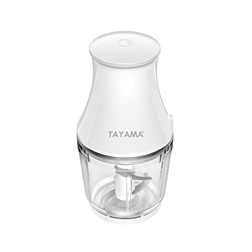 TAYAMA 2.5 Cup White 200W Mini Chopper 4-Layer Blade Food Processor, Medium - Kitchen Parts America