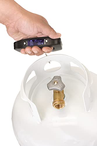 Flame King Propane Tank Digital Scale for 5LB, 10LB, 20LB, 30LB, 40 LB Propane Tanks, (Black) - Grill Parts America