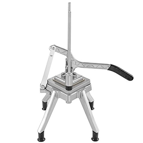 VEVOR Commercial Vegetable Fruit Chopper 3/8″ Blade Professional Food Dicer Kattex French Fry Cutter Onion Slicer Stainless Steel for Tomato Peppers Potato Mushroom Upgrade Style 3/8" - Kitchen Parts America