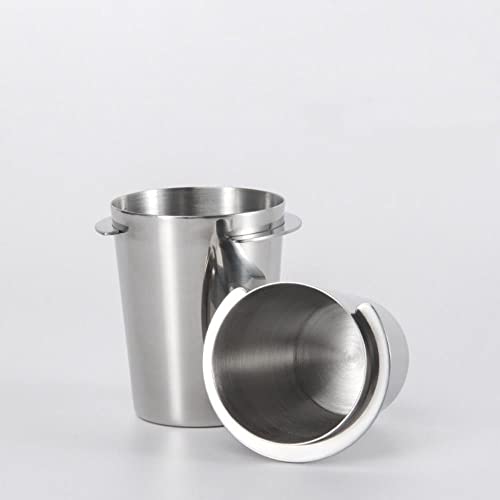 REBABA Coffee Portafilter, Powder Receiving Cup, 51mm/58mm Distributor, Stainless Steel Dosing Cup Feeder Part for Espresso Machine(51mm,Silver) - Kitchen Parts America