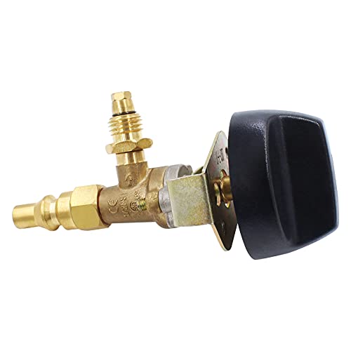 MENSI Grill Valve Replacement Part for 57274 Used for Olympian 5500 Grills with 1/4" Quick Disconnect Plug, Use for Camper or Trailer's Propane Control Supply - Grill Parts America