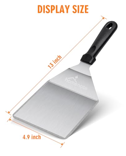 HOMENOTE Burger Spatula, Extra Wide Smash Burger Turner, Professional Hamburger Spatula for Flat Top Griddle, BBQ Grill, Indoor Outdoor Cooking - Grill Parts America