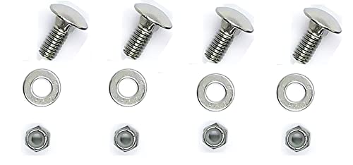 4-Pack 784-5581A (5/16-18) 5/8" Snow Blowers Carriage Bolts kit Replaces MTD Shave Plate Scraper Bar 784-5581A-0637 790-00120-0637 - Grill Parts America