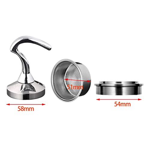 PETSOLA 3x Professional Coffee Tamper, Coffee Machine Parts Espresso Tamper Coffee Filter Espresso Tamper for Cafe Home Bar Kitchen, 51mm - Kitchen Parts America