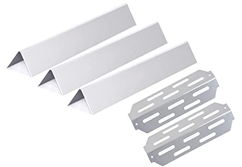 GasSaf 17" Flavorizer Bars and Heat Deflectors Replace for Genesis II LX, E/S-240 Grills, Stainless Steel Grill Parts kit Replace for Weber 66031 66794 66039 66684 - Grill Parts America