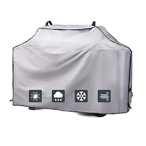 PALON Waterproof BBQ Grill Cover 75-Inch, Heavy Duty Outdoor Gas Grill Covers, with Built-in Vents Velcro, Barbecue Grills All Weather Protector for Weber Char-Broil Brinkmann Nexgrill and More - Grill Parts America