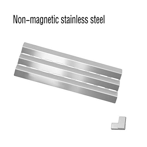 Kalomo Stainless Steel Grill Heat Plates Shield Flame Tamer, 17-9/16" BBQ Gas Grill Replacement Parts for Lowes, Perfect Flame 276964L, Huntington 6561-64, GrillPro 224069, Broil King, Broil-Mate - Grill Parts America