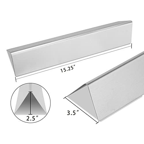 Burly grill Replacement for Weber Spirit Grill Parts Weber Spirit I & II 200 Series, Spirit E210, S210, E220, S220, 7635 15.3”304 Stainless Steel Heat Shields Plate Flavor Bars, 3 Pack - Grill Parts America