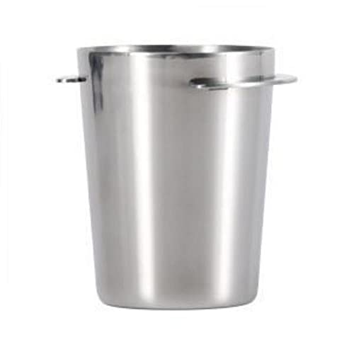 REBABA Coffee Portafilter, Powder Receiving Cup, 51mm/58mm Distributor, Stainless Steel Dosing Cup Feeder Part for Espresso Machine(51mm,Silver) - Kitchen Parts America