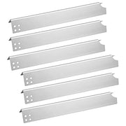 Zemibi Heat Plate for Brinkmann 810-6680-S, Stainless Steel Replacement Parts BBQ Heat Shield Tent 810-6680S, 6 Pakc Flavorizer Bars, 15 1/16" x 2 5/16" - Grill Parts America