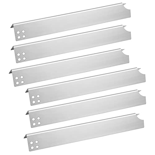Zemibi Heat Plate for Brinkmann 810-6680-S, Stainless Steel Replacement Parts BBQ Heat Shield Tent 810-6680S, 6 Pakc Flavorizer Bars, 15 1/16" x 2 5/16" - Grill Parts America