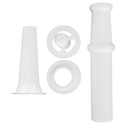 Food Grinder Attachment for Kitchen Aid Stand Mixers with Universal Food Pusher + Sausage Filler Nozzle + Kubbe Attachment for Size 5 Meat Grinder - Kitchen Parts America