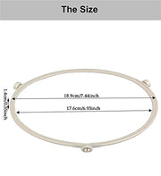 10.6"-12.4" Microwave Turntable Ring, 7.5 Inch Rotating Ring Roller, Middle Glass Plate Tray Support Holder, Replacement Inner Ring - for Microwave Oven Glass Turntable Plate - Grill Parts America