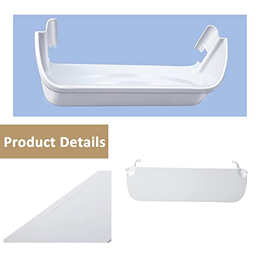 2 Pack 240323001 Refrigerator Door Bin Shelf Compatible with Frigidaire and Electrolux, Bottom 2 shelves, White, Single Unit, Replaces AP2115741, AH429724, EA429724, PS429724, 240323007, - Grill Parts America