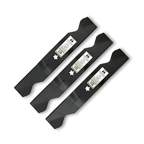 Terre Products, 3 Pack High Lift Lawn Mower Blades, 54 Inch Deck, Compatible with Craftsman, Poulan, Husqvarna, Replacement for PP24007, 187254, 187256, 532187254, 532187256 - Grill Parts America