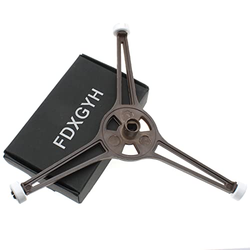 FDXGYH Triple Arm Microwave Oven Turntable Ring Rotating Ring Roller Glass Plate Tray Support Holder for 9.6" Microwave Oven Glass Flat Turntable Plate - Grill Parts America