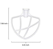 Coated Flat Beater for KitchenAid 6 quart Bowl-Lift Stand Mixer - Efficient Metal Mixing Attachments for Kitchenaid, for Baking - Pastry, Pasta Dough, Mixing Accessory - Kitchen Parts America