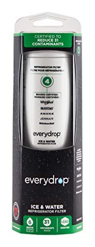 everydrop by Whirlpool Ice and Water Refrigerator Filter 4, EDR4RXD1, Single-Pack & Affresh Dishwasher Cleaner, Helps Remove Limescale and Odor-Causing Residue, 6 Tablets - Grill Parts America