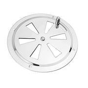 HNHN 4'' BBQ Smoker Air Vent, Stainless Steel Pinwheel Grill Smoker Exhaust Vent Stove Air Vent Damper, silver - Grill Parts America