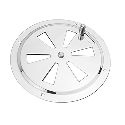HNHN 4'' BBQ Smoker Air Vent, Stainless Steel Pinwheel Grill Smoker Exhaust Vent Stove Air Vent Damper, silver - Grill Parts America