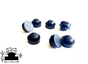 (8) Push-in Rubber Bumper Feet - Fits 1/2" Holes - 3/16 GW - 1" Bottom Base - Kitchen Parts America