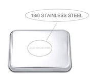 Toaster Oven Tray,P&P CHEF Stainless Steel Toaster Oven Pan, Rectangle 10.5''x8''x1'', Mirror Finish & Dishwasher Safe，Fit Small Toaster Oven - Kitchen Parts America