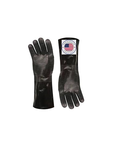 Artisan Griller BBQ Heat Resistant Insulated Smoker, Grill, Fryer, Oven, Brewing, Cooking Gloves. Great for Barbecue/Frying/Grilling – Waterproof, Fire&Oil Resistant Neoprene-1 pair (Size 10/XL - 14”) - Grill Parts America