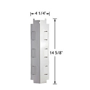 YIHAM KS734 Gas Grill Stainless Steel Heat Plate Shield Tent, Burner Cover Flame Tamer, BBQ Replacement Parts for Charbroil 463650414, Master Forge GD4215S, Brinkmann, Kenmore, 14 5/8 inch, Set of 3 - Grill Parts America