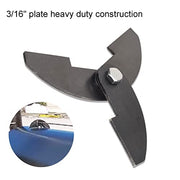 MWEDP 3-Pack Large Heavy Duty BBQ Smoker Hinge Compatible with Burn Shop BBQ Smoker Hinge Doors 8 x 2 1/4" Parts Weld On Heavy duty 3/16" plate steel (include bolt, nut and washers) - Grill Parts America