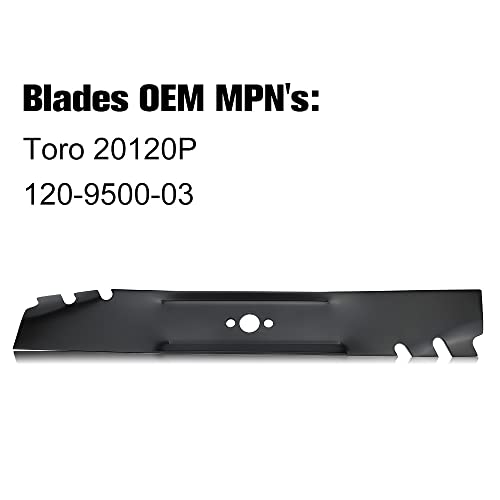 Grasscool Timemaster 30 inch Mower Mulching Blades for Toro 20199 20200 20975 20977 Lawnmower Replace for 20120P 120-9500-03 - Grill Parts America