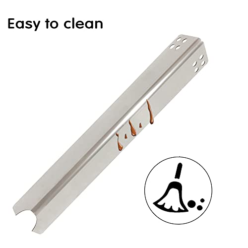 Shengyongh SS99441 (6-Pack) SS14081 (6-Pack) Stainless Steel Heat Plate and Burner Replacement for Brinkmann 810-6680-S Brand Gas Grill - Grill Parts America