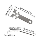 watchget Espresso Multifunctional Wrench Portafilter Basket Removal Tool Stainless Steel Espresso Machine Accessories - Grill Parts America