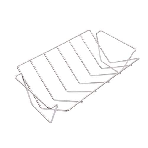 Char-Broil 140017 Grill+ Rib and Roast Rack, 11.1 x 35 x 21.1 cm, Stainless Steel - Grill Parts America
