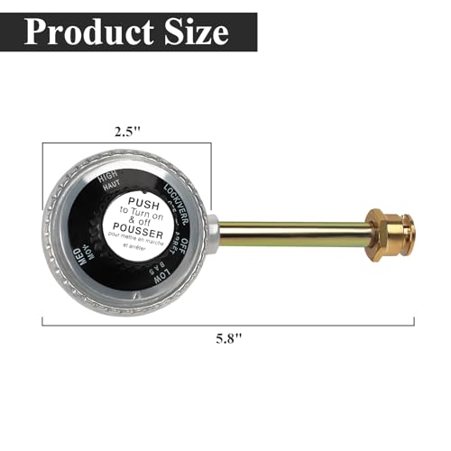 Grill BBQ Regulator Control Valve Replacement for Char Broil Grill2Go 2012 and Recent Old Model 29103224A /New 29102349 - Grill Parts America