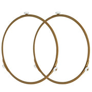 Microwave Turntable Ring Microwave Oven Rotating Roller Support Ring, Microwave Glass Plate Tray Wheel Ring(Large, 2 Pieces) - Grill Parts America