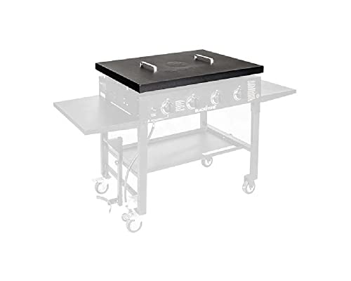 Blackstone 5004 Hard Top Lid with Handle-Outdoor Cover Powder Coated Steel Lightweight Durable Perfect Accessories to Protect Fits 36” Front or Rear Grease Griddle, 36 Inch, Black - Grill Parts America