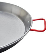 Garcima 14-inch Carbon Steel Paella Pan, 36cm, Silver - Grill Parts America