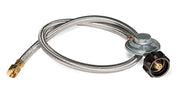 Blackstone 5154 Propane Stainless Steel Braided Hose & Regulator for 22lb Tank, Gas Grill & Griddle Animal, Weather Corrosion Resistant – Extends Up to 3 Feet - Grill Parts America
