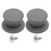 Universal Pot Pan Lid Handle Replacement, Pack of two- Silicone Heat Resistant and Non-Slip Lid Handles for Pots Pans ( Pack of Two-Grey) - Kitchen Parts America