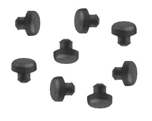 Rubber Push in Bumpers, 1/4" Hole - Quantity 8 - Kitchen Parts America