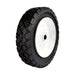 MaxPower 335160 6 Inch x 1.50 Inch Steel Wheel with 1/2 Inch Bore 1-3/8 Inch Offset and Diamond Tread, Black - Grill Parts America
