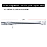 Hisencn Grill Burner Tube Replacement for Brinkmann 810-2511-S, 810-2512-S, 810-3660-S, 810-4220-S,  810-4535-S and more Gas Grill Models, 15 5/16 inch Stainless Steel Burner Pipe - Grill Parts America