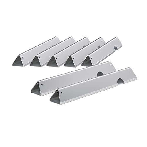 WEMEIKIT 66797 & 66033 Flavorizer Bars 17-Inch Replacement for Weber Genesis II E-410 E-415 S-435, Genesis II/LX 400 Series (2017 and Newer) Grill Parts, Stainless Steel Flavor Bars, Pack of 7 - Grill Parts America