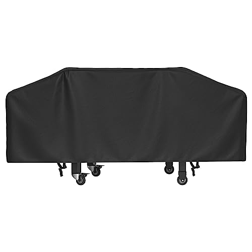 SHINESTAR Griddle Cover for Blackstone 36 Inch Griddle and More 4-Burner Flap Top Grills - Waterproof, Lightweight, Durable - Click-Close Straps - Black - Grill Parts America
