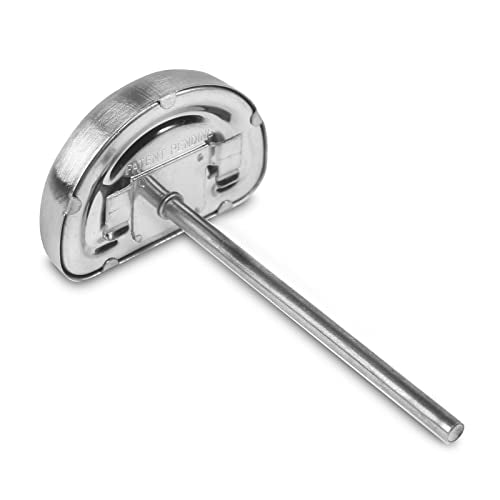 Hisencn Grill Thermometer Temperature Gauge Replacement Parts for Charbroil and Kenmore Gas Grill Models, Part G351-0076-W1, Stainless Steel Heat Indicator T00473, 1 Pack Temp Gauge - Grill Parts America