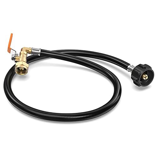 PatioGem Propane Refill Adapter for 1 lb. Tanks, 3FT Propane Refill Adapter, Propane Filler Adapter 1 Pound, Propane Tank Refill Adapter, Propane Bottle Refill Adapter, Propane Tank Refill Adapter - Grill Parts America