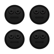 4-Pack Temp Probe Grommet for BBQ Grills, Replacement for Weber 85037 Smokey Mountain Accessories, and Other Smoker Grills DIY Thermometer Probe Port (Black) - Grill Parts America