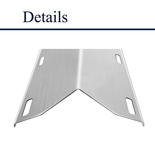 Folocy BBQ Gas Grill Replacement Parts, Stainless Steel Heat Plate Shield Heat Tent Burner Cover Kit for Jenn-Air 720-0062, Members Mark 720-0586A, Nexgrill 720-0063, Costco Kirland, 17 3/4" X 6 3/8" - Grill Parts America