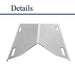 Folocy BBQ Gas Grill Replacement Parts, Stainless Steel Heat Plate Shield Heat Tent Burner Cover Kit for Jenn-Air 720-0062, Members Mark 720-0586A, Nexgrill 720-0063, Costco Kirland, 17 3/4" X 6 3/8" - Grill Parts America