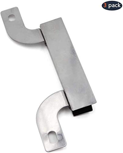 Hongso Gas Grill Replacement Parts Kit for Brinkman 810-3660-S, Brinkmann 810-3661-F, Includes 1 Curved Burner, 4 and 1 Heat Plates Shield, 3 Crossover Channel Tubes - Grill Parts America